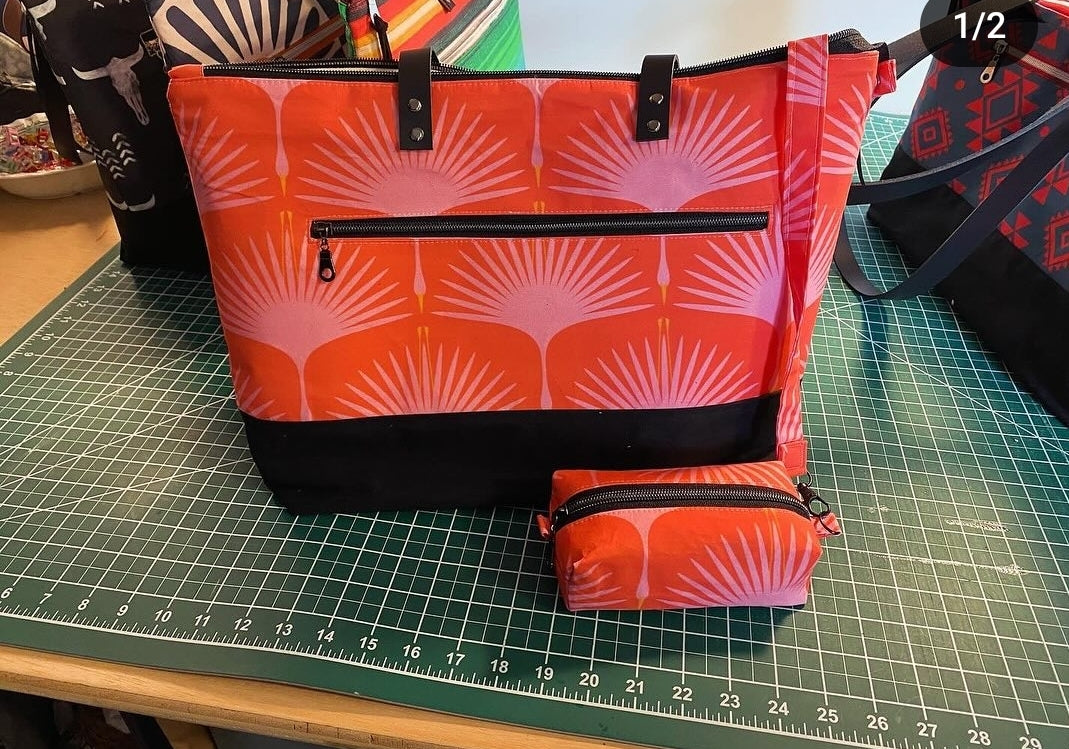 Handmade by KG Custom Textiles - Lg Project Bag