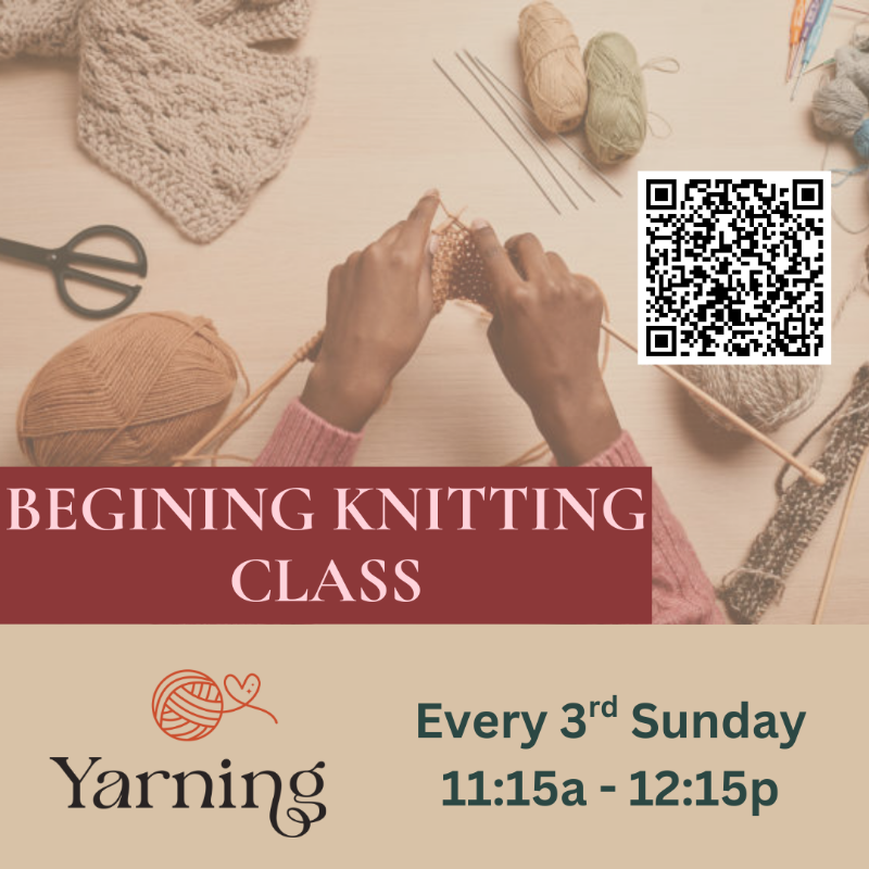 Beginning Knitting Class