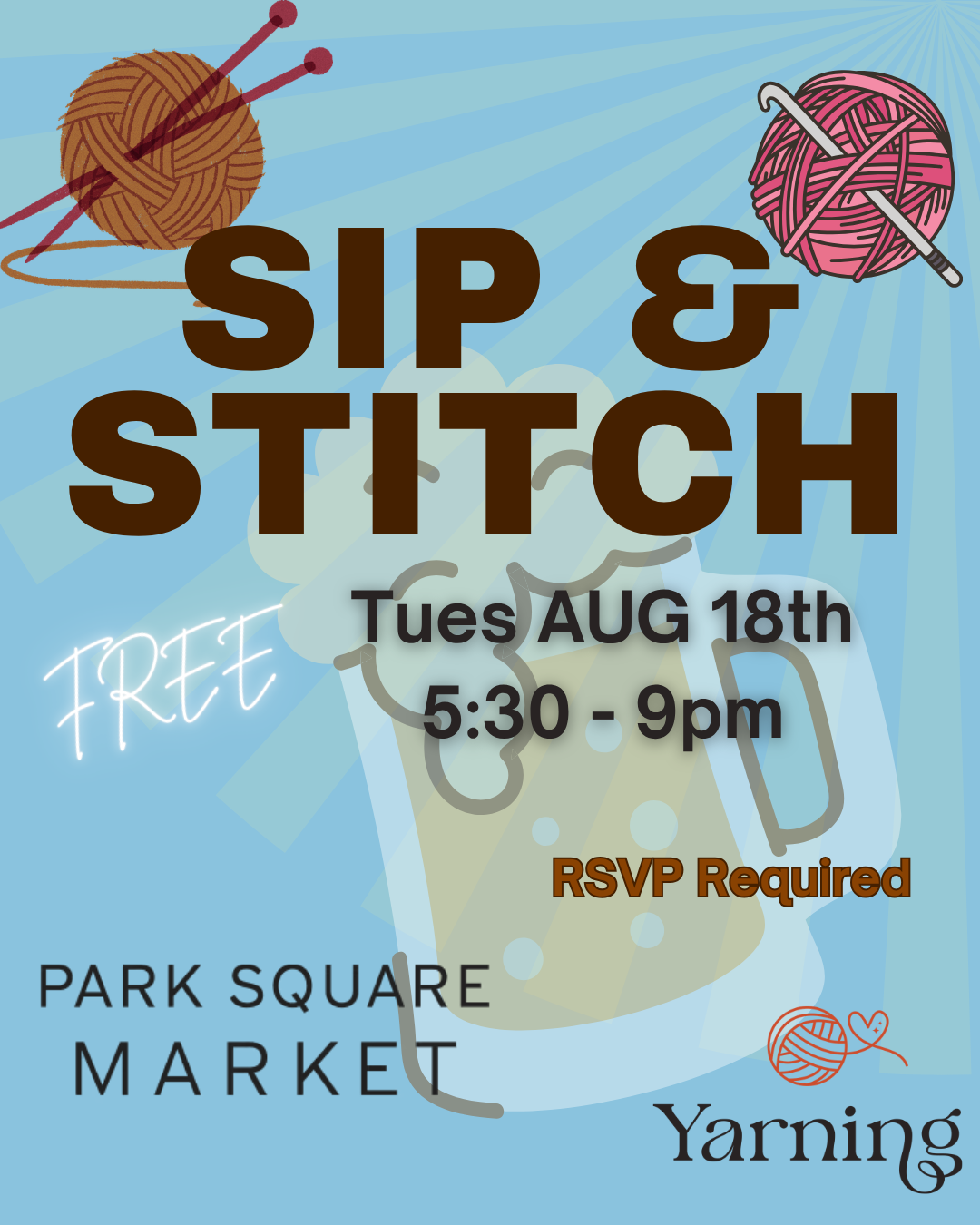 Sip and Stitch Night
