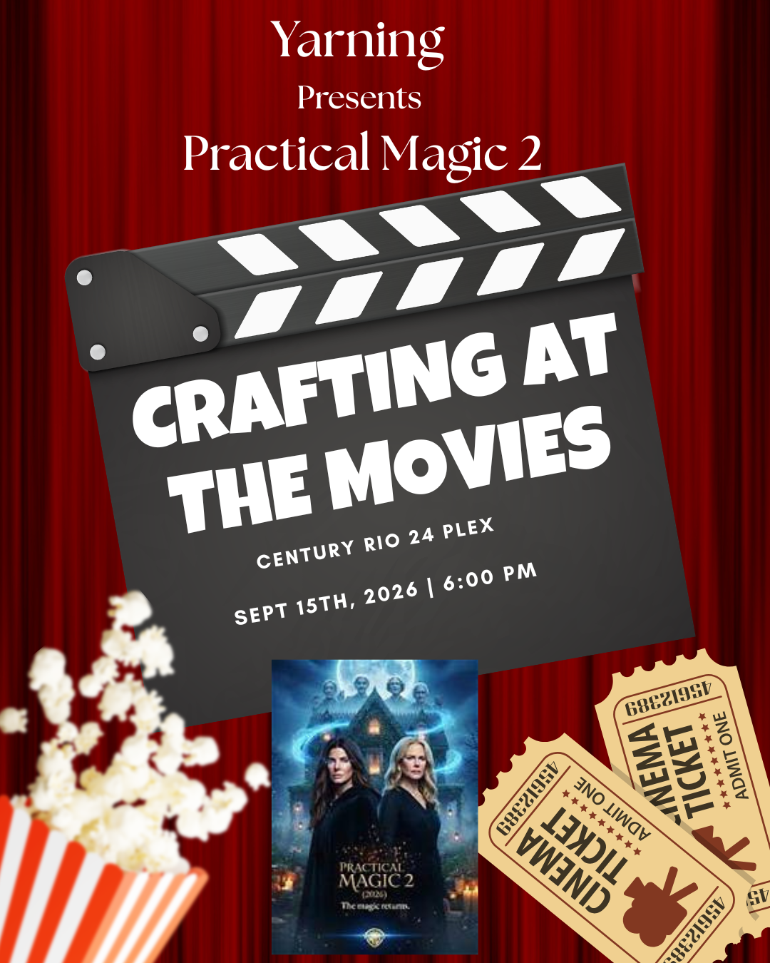 Crafty Evening at the Cinema - Practical Magic 2