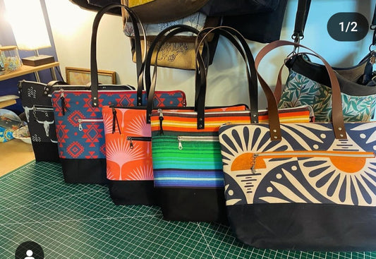 Handmade by KG Custom Textiles - Lg Project Bag