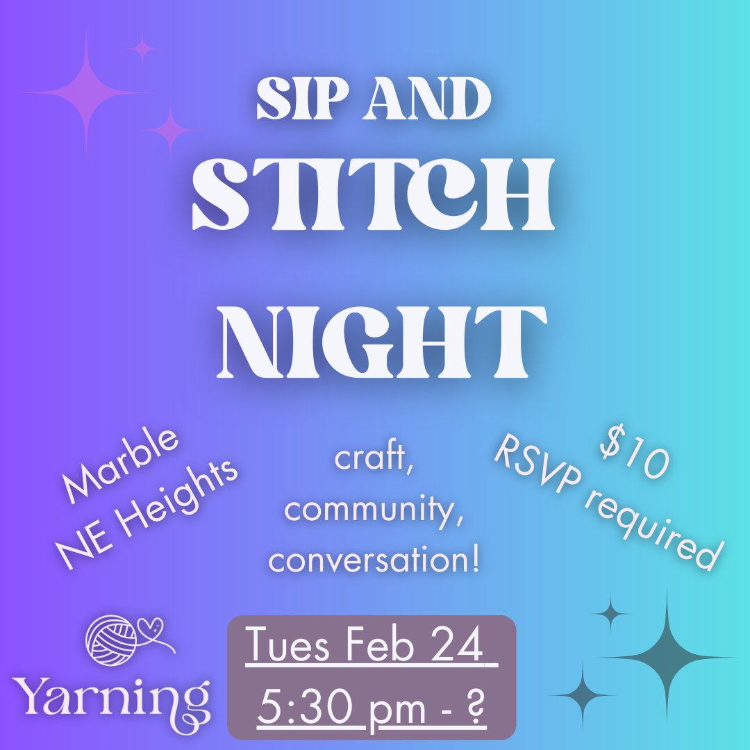 Sip and Stitch Night